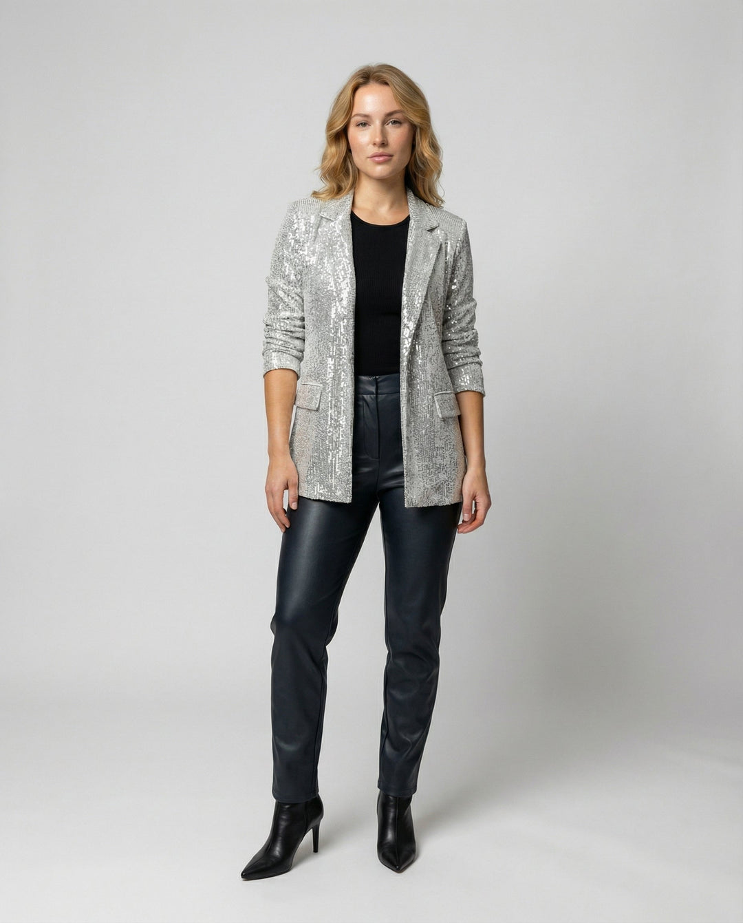 Eleganter Pailletten Blazer Damen