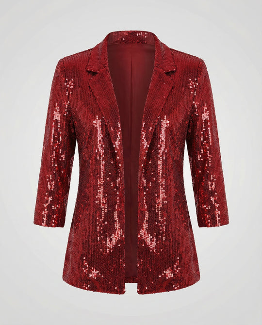 Eleganter Pailletten Blazer Damen