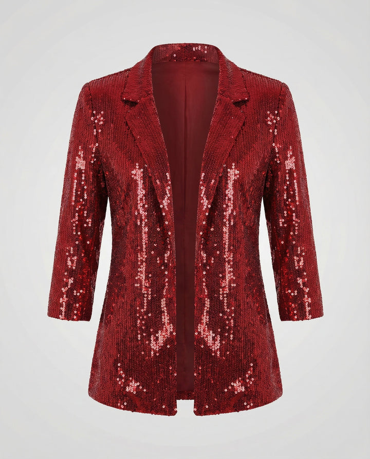 Eleganter Pailletten Blazer Damen