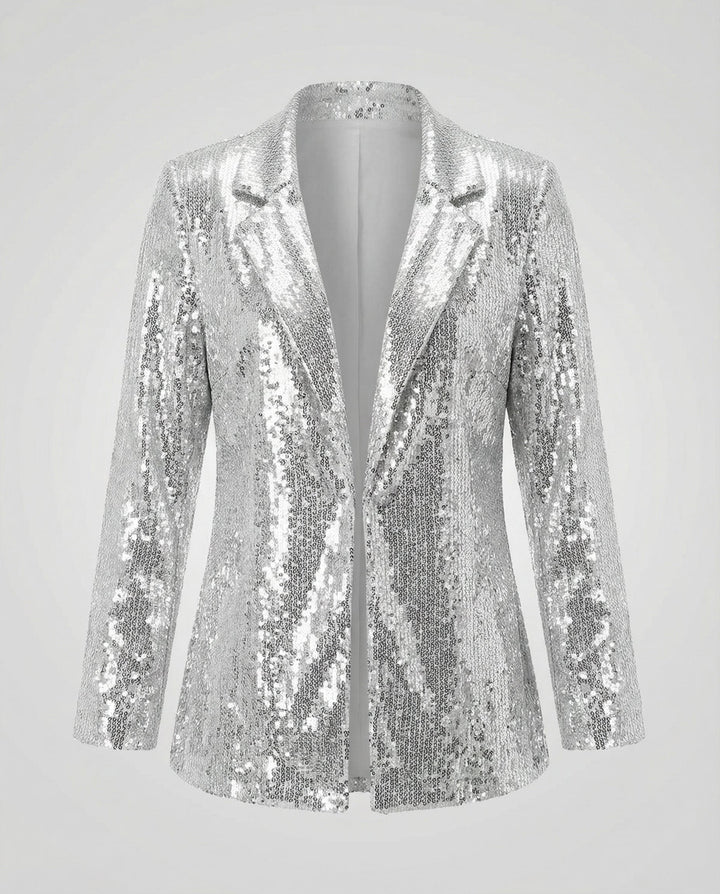 Eleganter Pailletten Blazer Damen