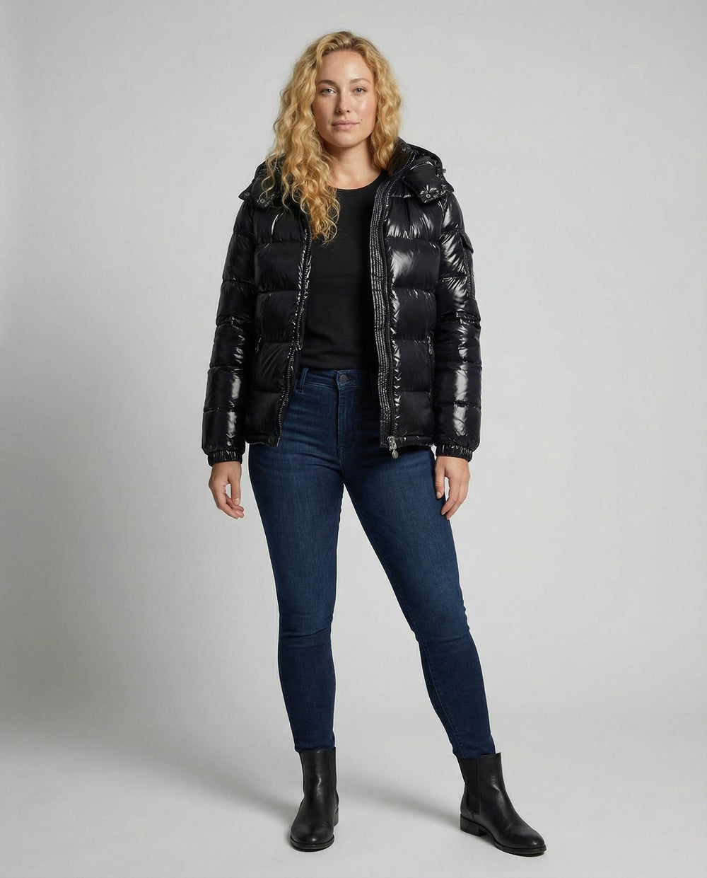 Warme Gepolsterte Pufferjacke Damen