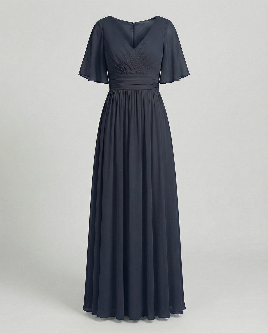 Nord Taschen | Kleid Fließendes V-Ausschnitt Chiffonkleid für Damen