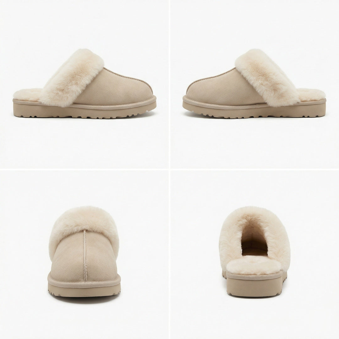 Clogs - Damen Retro Wildleder Slip-On Mule - Vittorelli