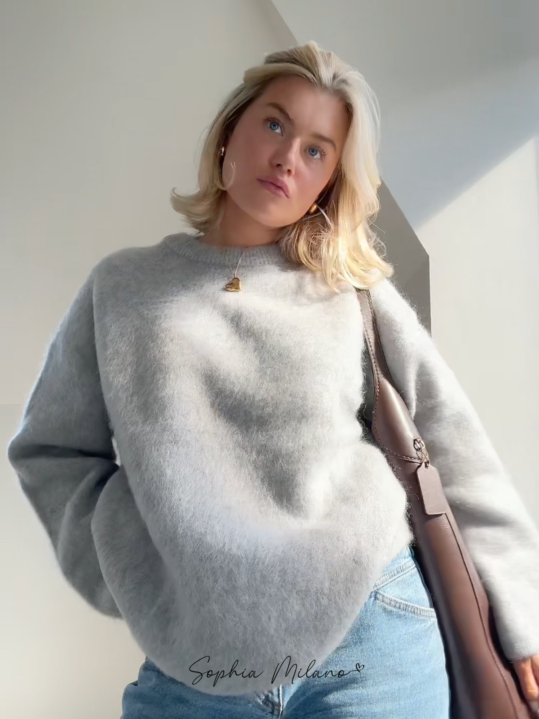 Mohair Crewneck Pullover