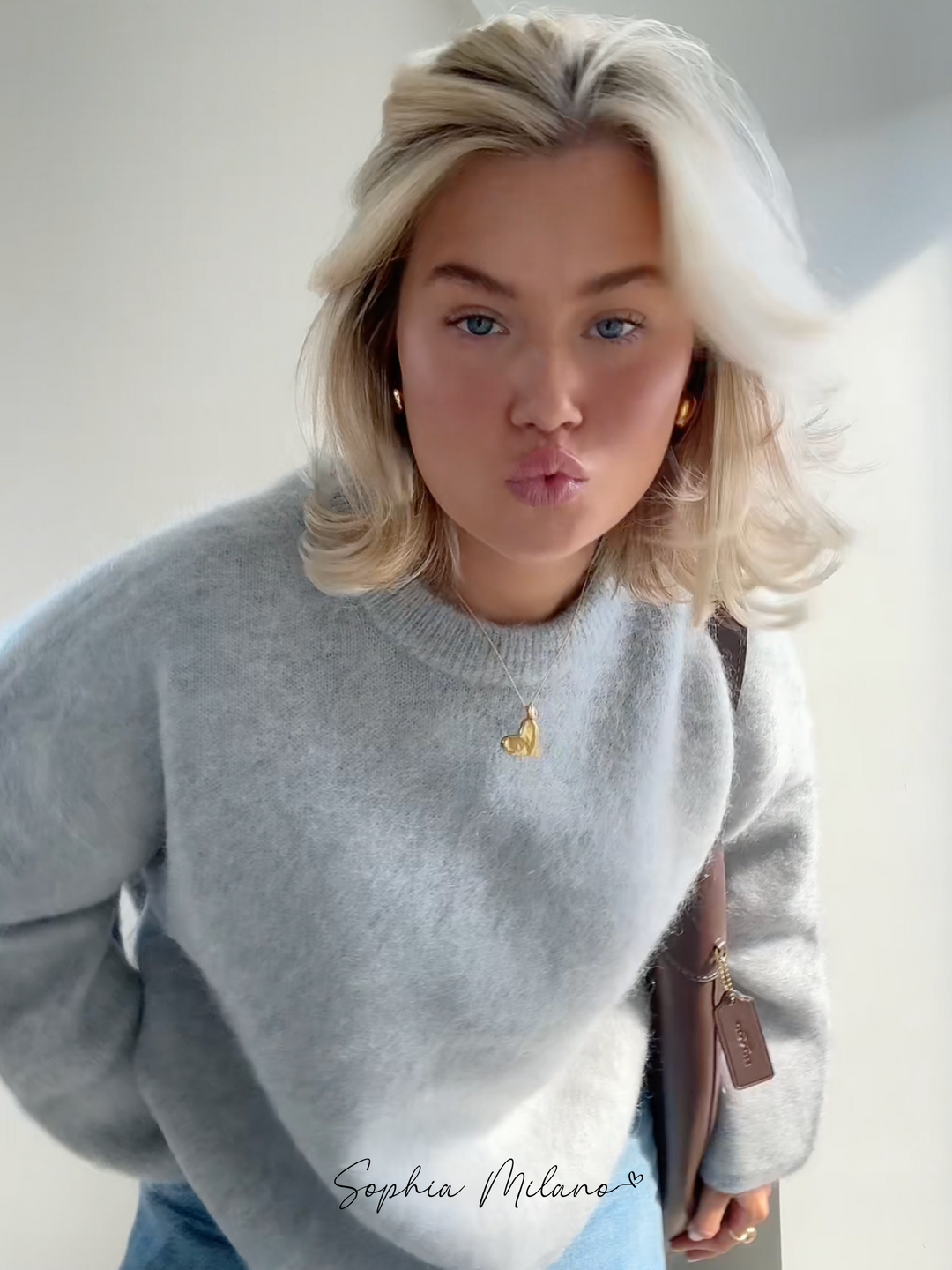 Mohair Crewneck Pullover