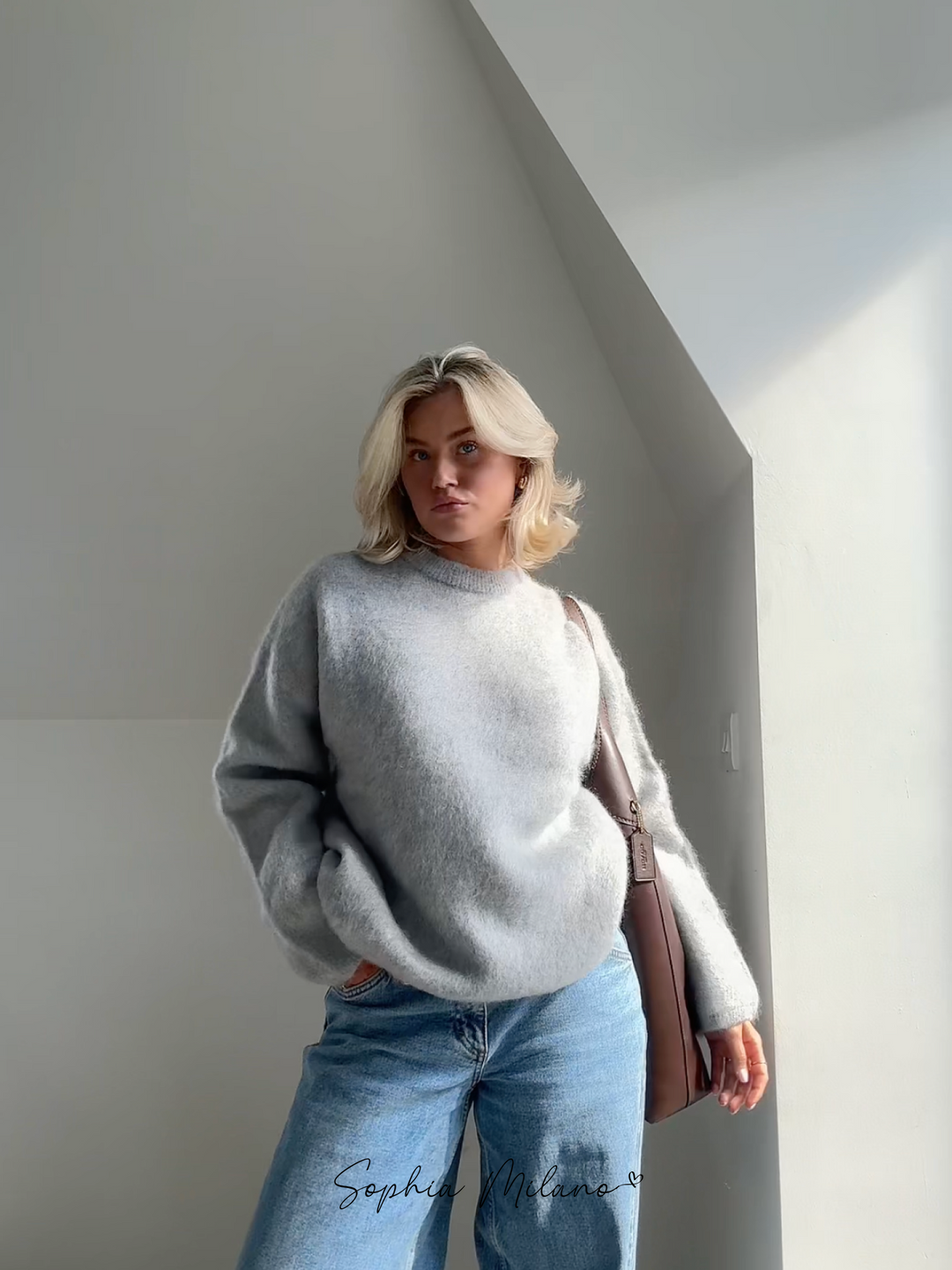 Mohair Crewneck Pullover