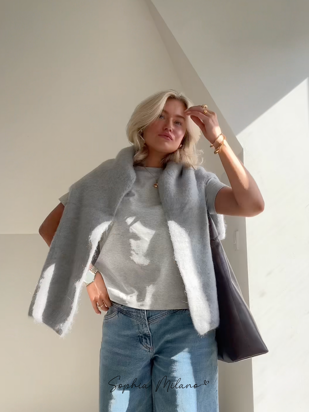 Mohair Crewneck Pullover