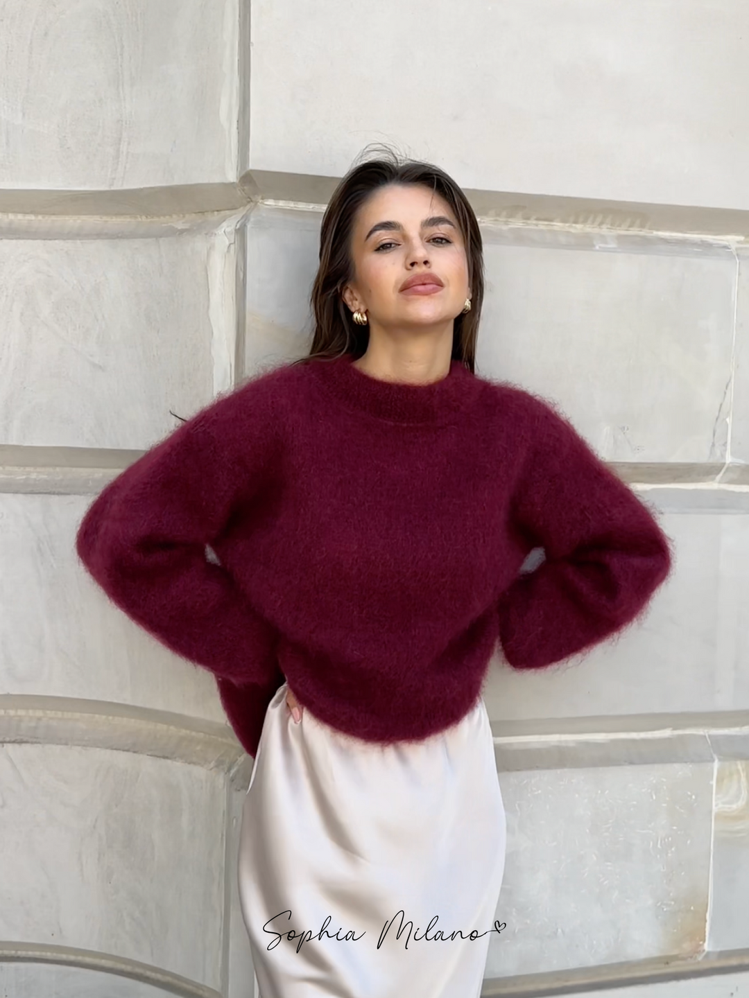 Mohair Crewneck Pullover