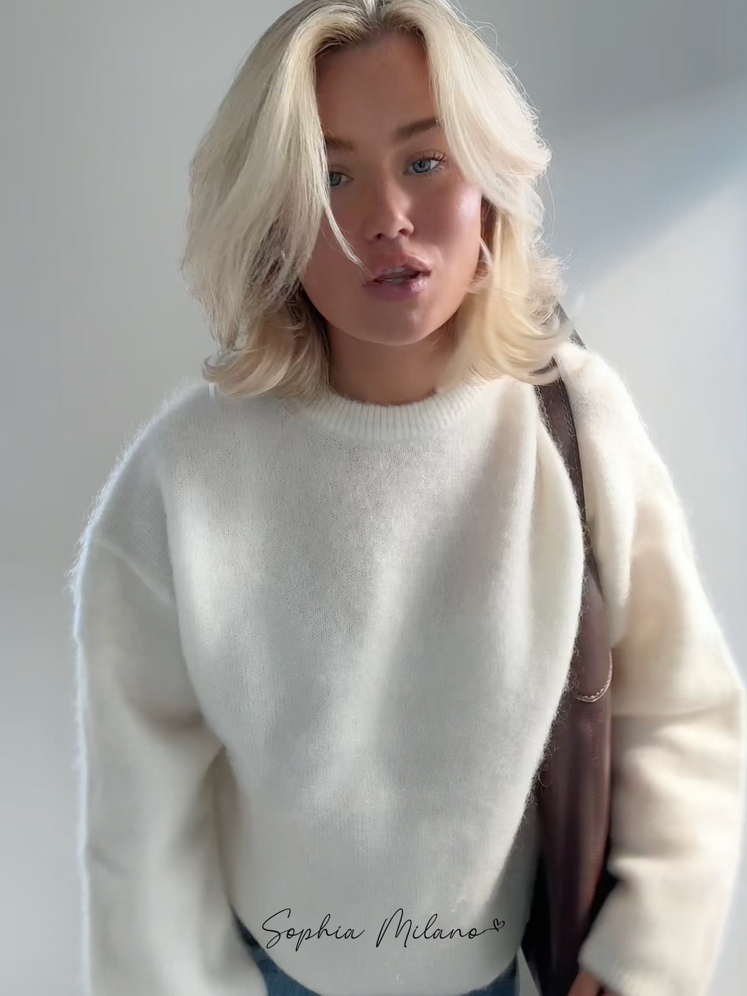Mohair Crewneck Pullover