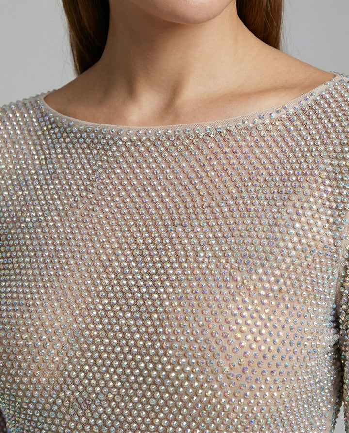 Federverziertes Partykleid Damen