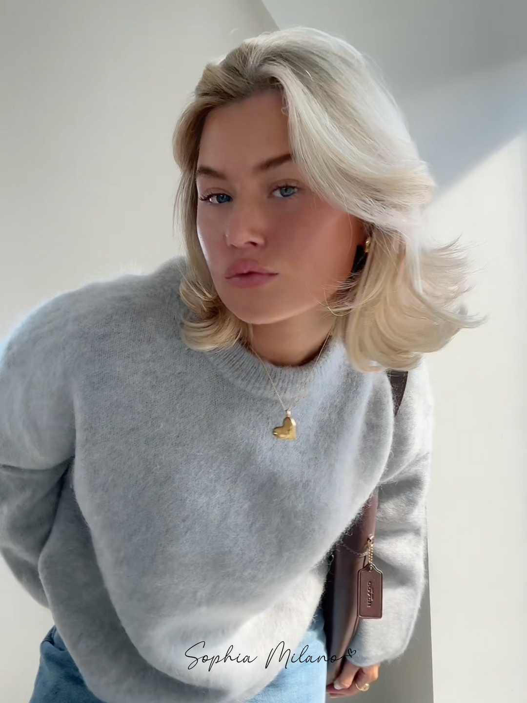 Mohair Crewneck Pullover
