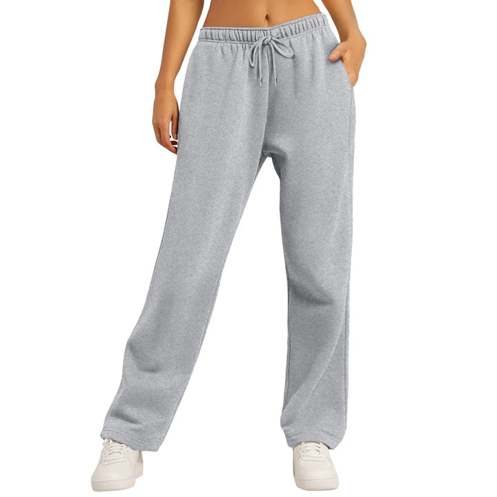 Legere Hoch Taillierte Weite Jogginghose