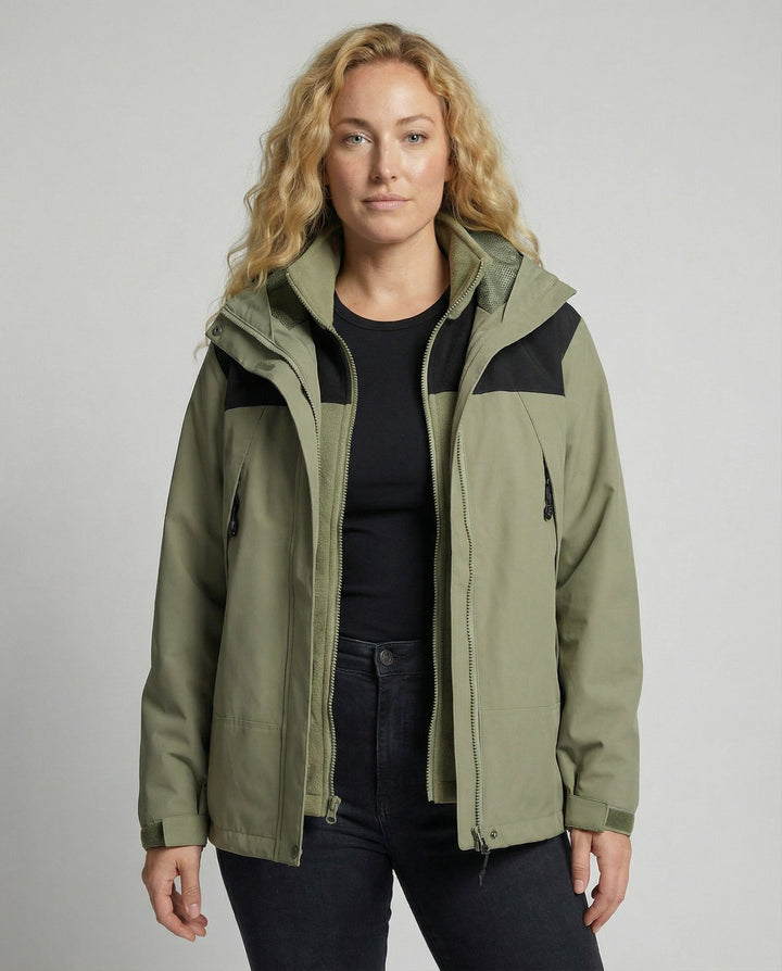 Warme Damen Winterjacke Fleece