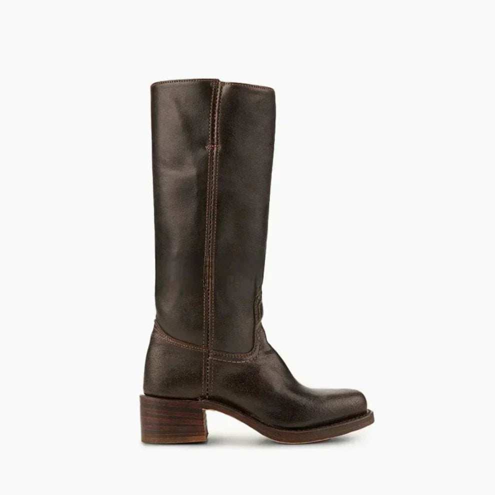 Klassische Damenstiefel Mit Blockabsatz Für Damen
