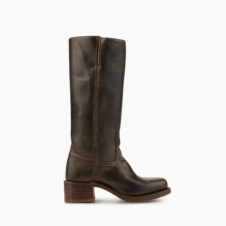 Klassische Damenstiefel Mit Blockabsatz Für Damen