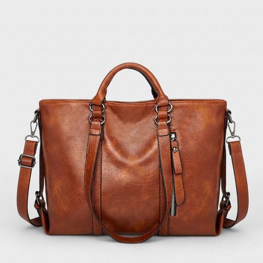 Nord Taschen | Große Vegane Leder Arbeits Tasche mit Crossbody Tragegurt