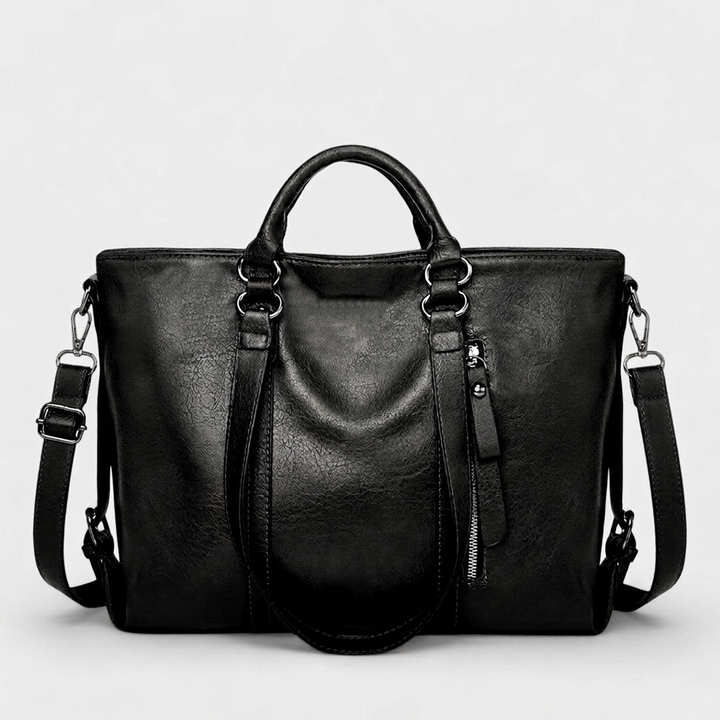 Nord Taschen | Große Vegane Leder Arbeits Tasche mit Crossbody Tragegurt