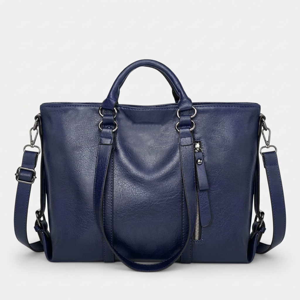 Nord Taschen | Große Vegane Leder Arbeits Tasche mit Crossbody Tragegurt