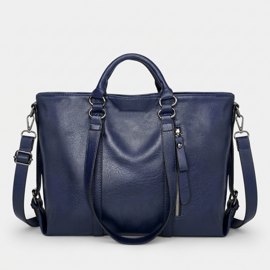 Nord Taschen | Große Vegane Leder Arbeits Tasche mit Crossbody Tragegurt
