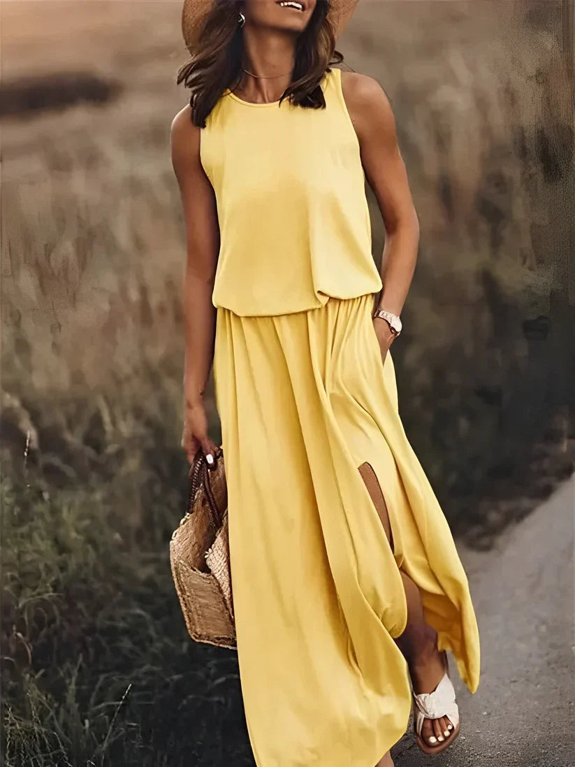 Elegantes farbenfrohes Kleid
