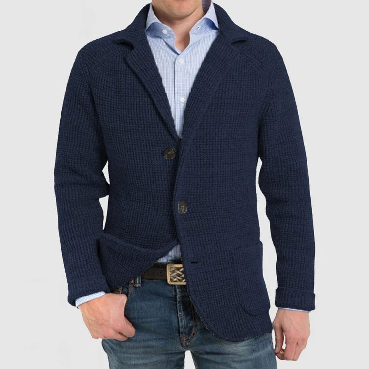 Herren Strickblazer mit zwei Knöpfen - Arvani