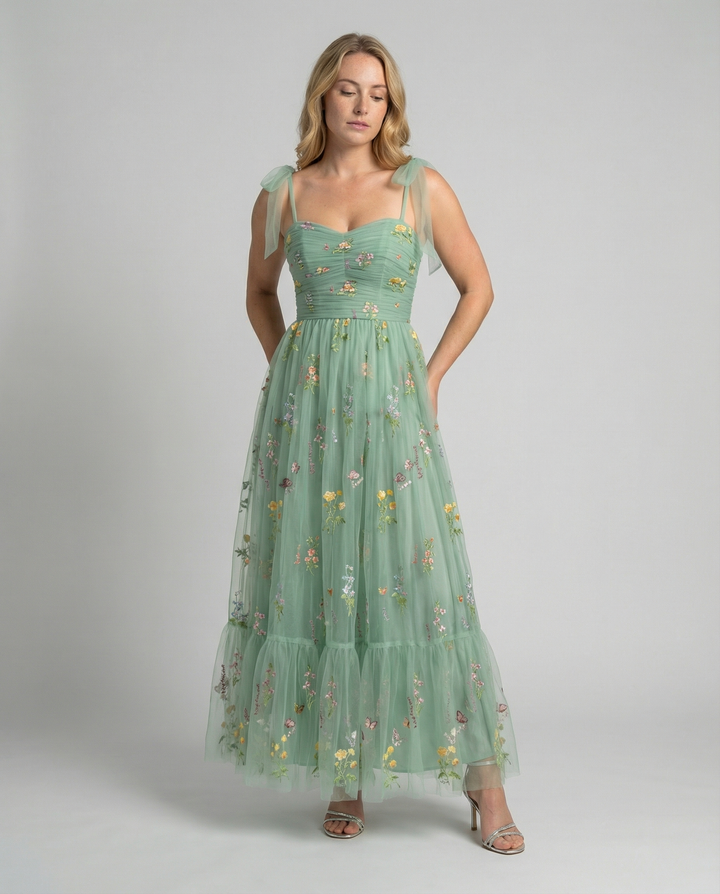 Elegantes Tüll Ballkleid Damen