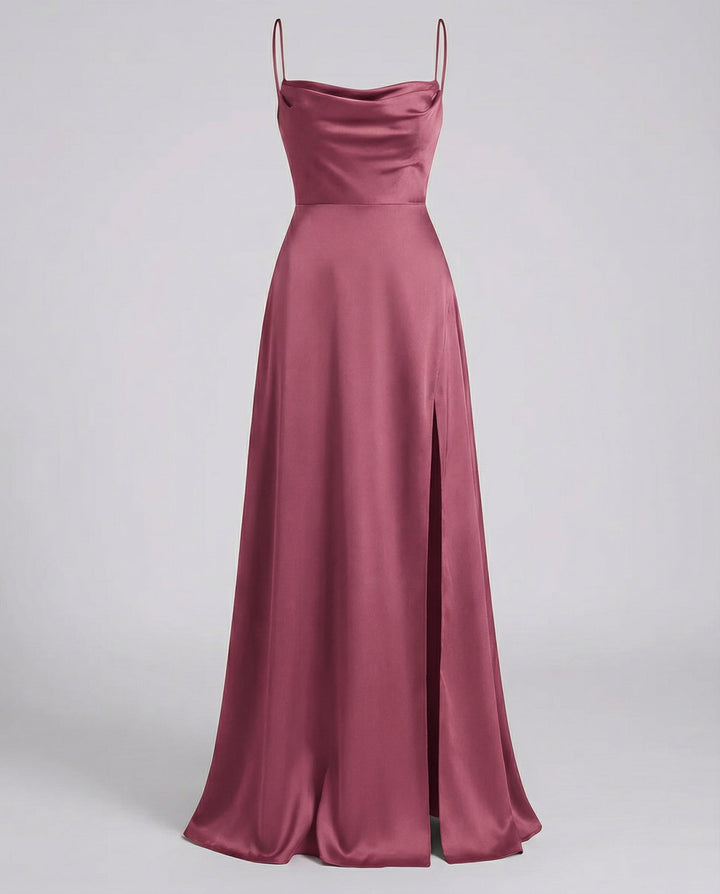 Elegantes Seiden Maxikleid Damen