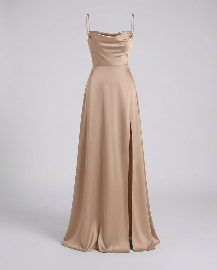 Elegantes Seiden Maxikleid Damen