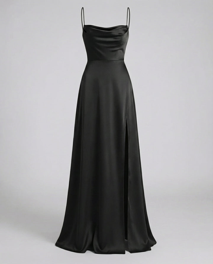 Elegantes Seiden Maxikleid Damen