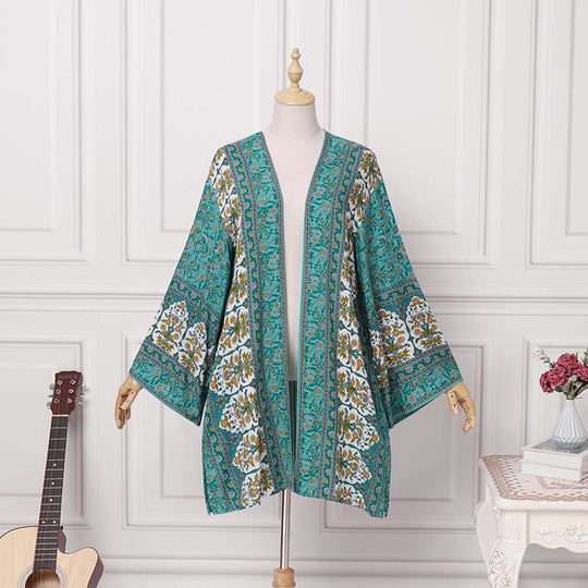 Boho-Kimono Ein Fröhlicher, Stilvoller Und Mittellanger Kimono!