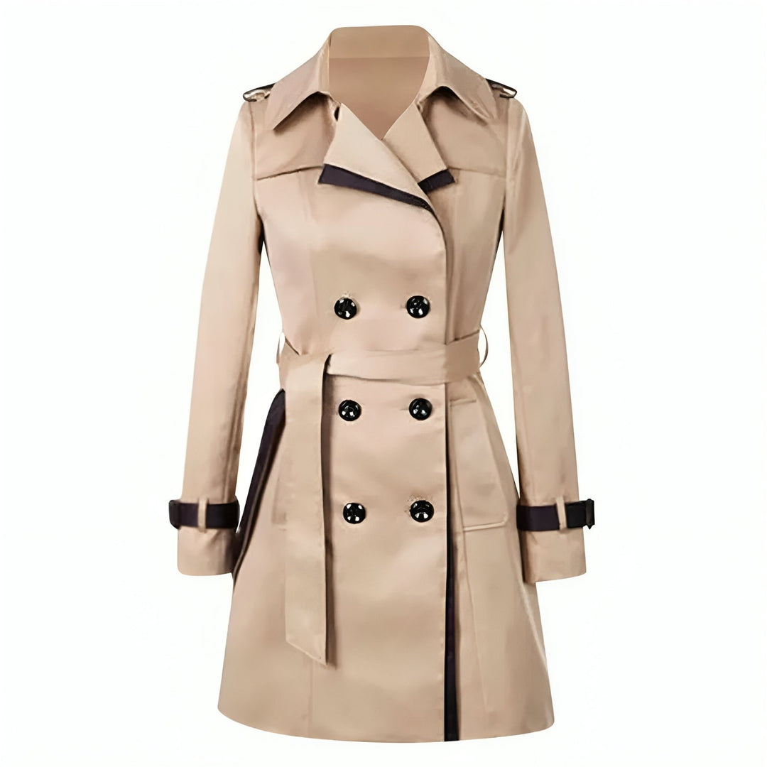 Damen Doppelt-knöpfiger Trenchcoat