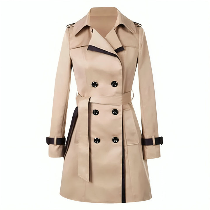 Damen Doppelt-knöpfiger Trenchcoat