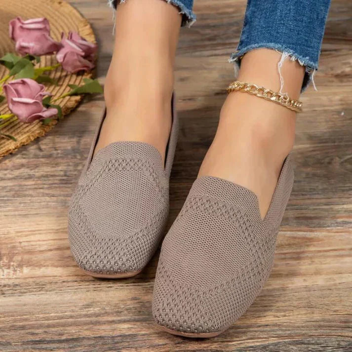 Sommer Mokassins | Slip-On | Bequem | Leinen Mokassins | Damenschuhe
