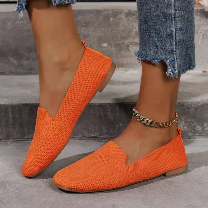 Sommer Mokassins | Slip-On | Bequem | Leinen Mokassins | Damenschuhe
