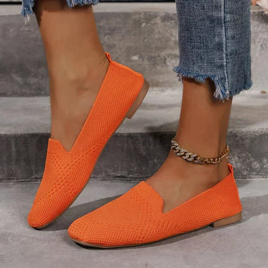 Sommer Mokassins | Slip-On | Bequem | Leinen Mokassins | Damenschuhe