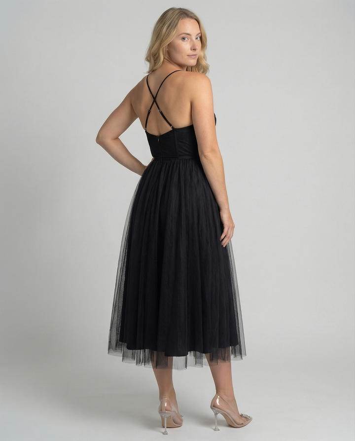 Elegantes Festkleid Damen Glamour