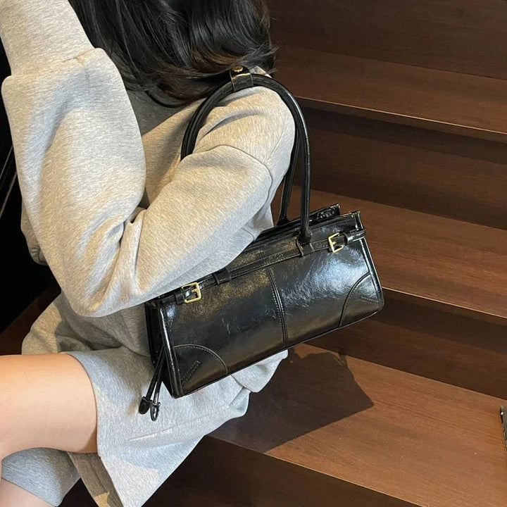Nord Taschen | Schultertasche mit strukturiertem Gürtel-Detail
