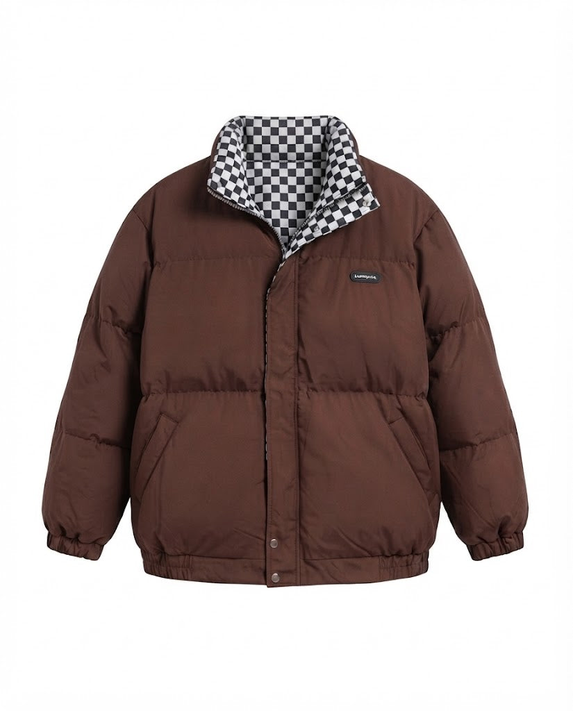 Kurze Damen-Steppjacke mit Stehkragen