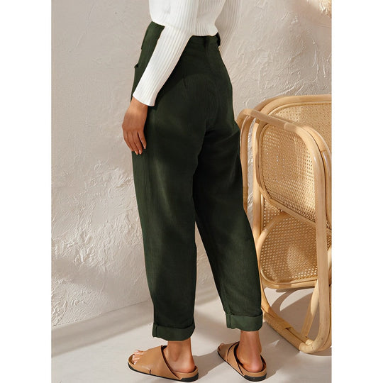 Gerade Hose aus Cord
