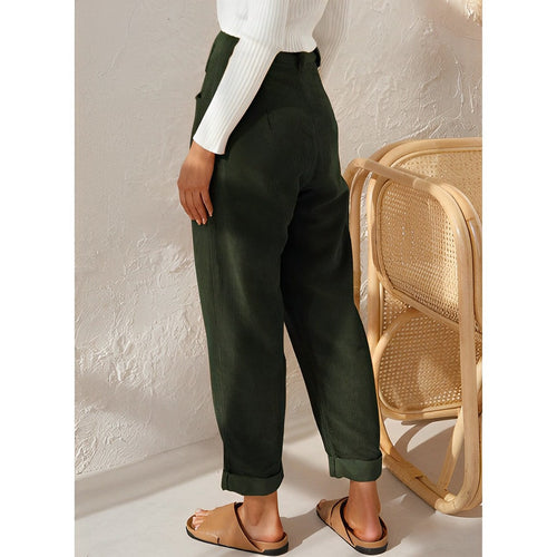Gerade Hose aus Cord