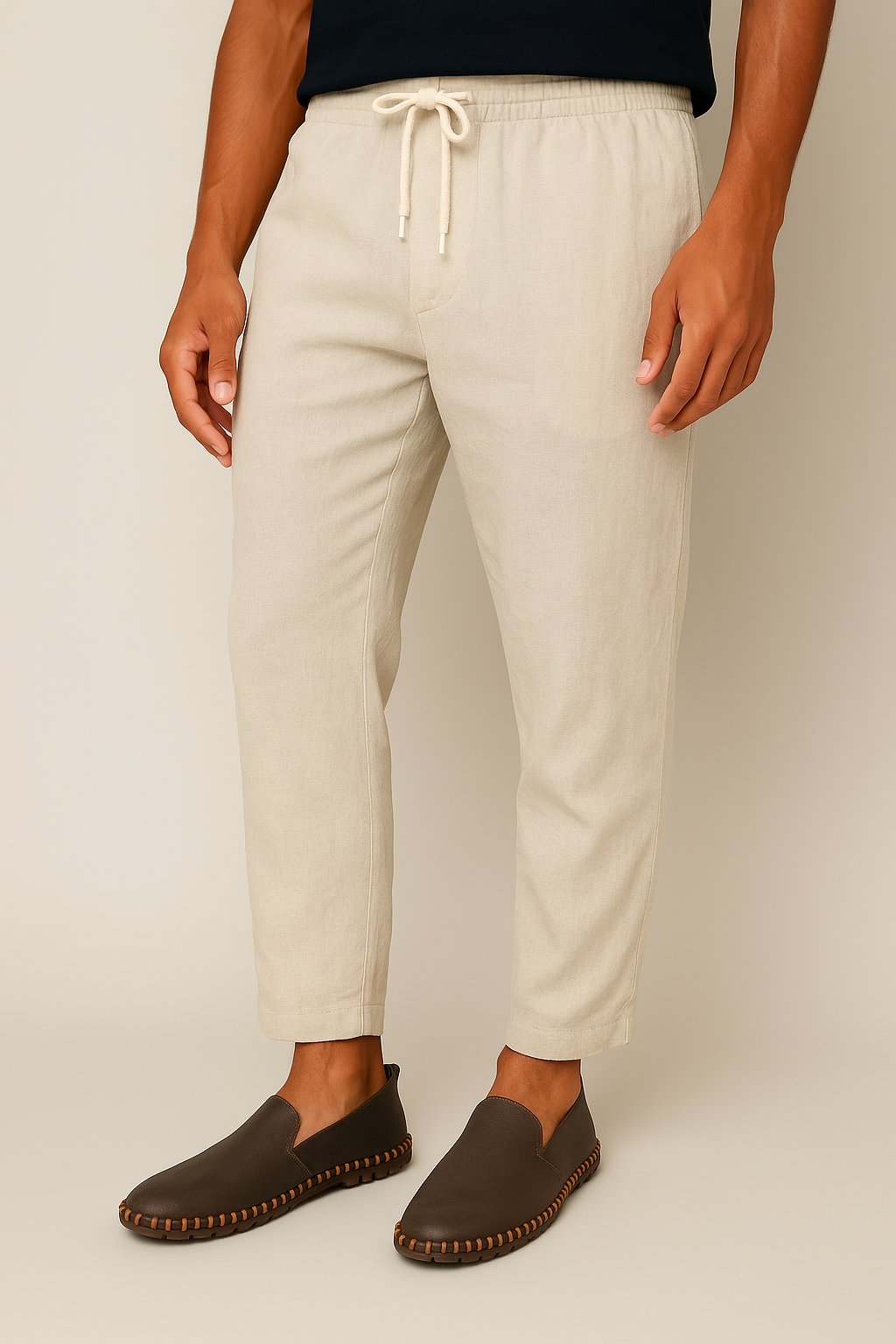 Stichdetail-Lederloafers