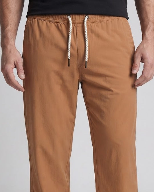 Herren Weite Outdoor-Freizeithose mit Tunnelzugbund und geradem Bein Nord Taschen