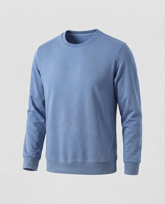 Herren Rundhals‑Sweatshirt aus Baumwollmix in Oversize‑Passform mit gerippten Bündchen Nord Taschen