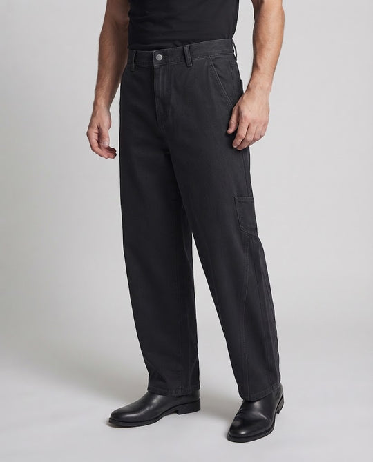 Unisex Weite Cargo-Hose mit hoher Taille, Ballonbeinen und aufgesetzter Seitentasche Nord Taschen