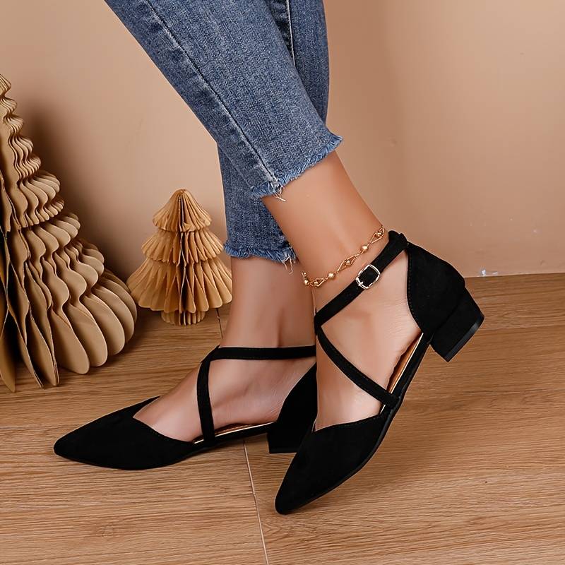 Damen Niedrige Absatz Sandalen Stilvoll