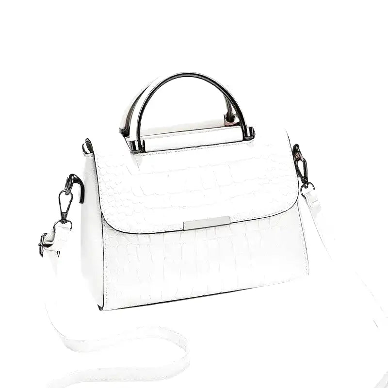 Nord Taschen | Small Croco Square Handbag in Leather