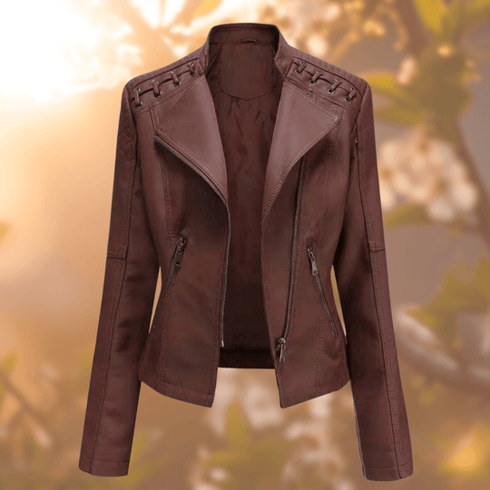 Jacke - Damen Lederjacke