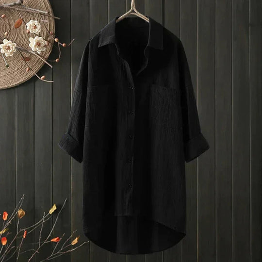 Übergröße Bluse mit Brusttasche - Vittorelli