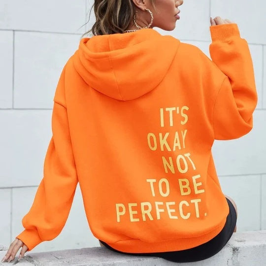 Nord Taschen Damen Hoodie mit Rückenprint und Kapuze
