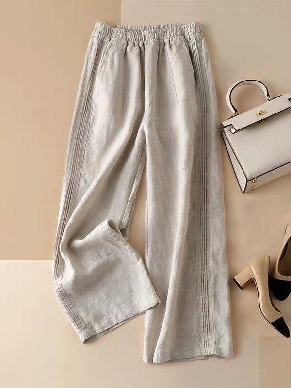 Weite Hose aus Baumwolle Casual Pants : Ihre einzigartige Eleganz 2024